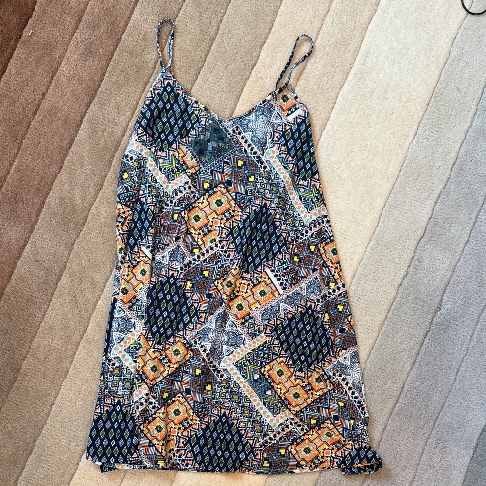 Macy's Multicolor Geometric Mini Dress